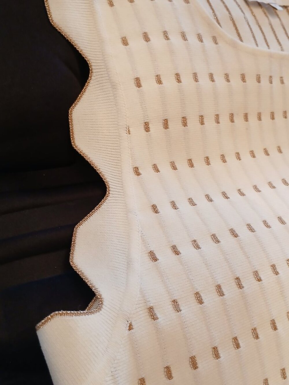 TED BAKER London White & Gold Mini Relia Dress - Picture 14 of 16